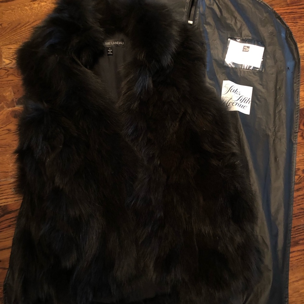 Fox fur vest from Saks